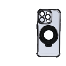 CASE AND PRO iPhone 16 Pro mágneses tok gyűrűvel, fekete (MAGRIN-IPH16PRBK) tok és táska