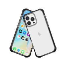 CASE AND PRO iPhone 16 Pro ütésálló szilikon hátlap, fekete (SCK-IPH16PR-BK) tok és táska