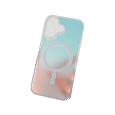 CASE AND PRO iPhone 17 mágneses lézernyomott tok, átlátszó (MAGL-IPH17-TP) tok és táska