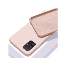 CASE AND PRO Premium szilikon tok, iPhone 15, puder (PREM-IPH15-PU) tok és táska
