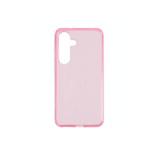 CASE AND PRO Samsung Galaxy S25 csillámos szilikon hátlap, pink (GLI-S25-P) tok és táska