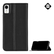 CASE-MATE BARELY THERE FOLIO tok álló, valódi bőr (FLIP, oldalra nyíló, bankkártya tartó, asztali tartó funkció) FEKETE Apple iPhone XR 6.1 tok és táska