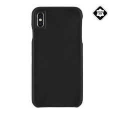 CASE-MATE BARELY THERE műanyag telefonvédő (ultravékony, valódi bőr hátlap) FEKETE Apple iPhone XS Max 6.5 tok és táska