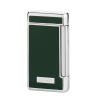 Caseti szivar öngyújtó sötétzöld és króm színben, 2-es Jet lánggal