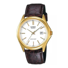 Casio Casio férfi kvarc óra arany tok fehér számlap bőr szíj karóra