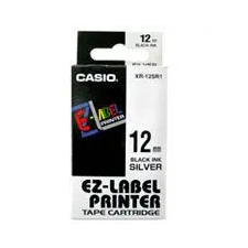 CASIO Feliratozógép szalag, 12 mm x 8 m, CASIO, fehér-fekete információs címke