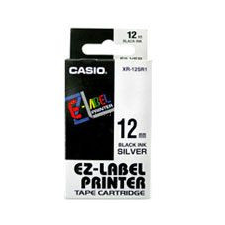 Casio Feliratozógép szalag, 12 mm x 8 m, CASIO, fehér-fekete pénztárgépszalag