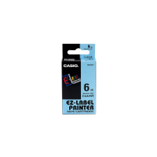 Casio Feliratozógép szalag XR-6X1 6mmx8m Casio víztiszta/fekete információs címke
