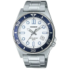  Casio MTD-135D-7A férfi karóra, rozsdamentes acélszíj, fehér számlap, WR50