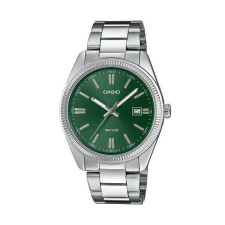  Casio MTP-1302PD-3AV férfi karóra, zöld számlap, nemesacél, WR50 karóra