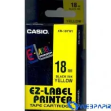Casio Schriftband XR-18WE1 18 mm breit - schwarz auf weiss címkézőgép