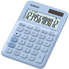 Casio Számológép, asztali, 12 számjegy, CASIO "MS 20UC", világoskék számológép