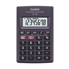 Casio Zsebszámológép 8 digit HL 4 fekete (CASIO_42564) számológép