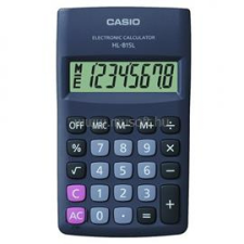 Casio Zsebszámológép 8 digit HL 815 l bk fekete (HL815LBK) számológép