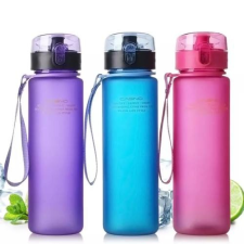 Casno 400ml-es szivárgásbiztos BPA mentes kulacs szürke színben kulacs, kulacstartó