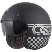 CASSIDA Oxygen 20 Rondo 2025 Sisak, matt fekete/ ezüstszín, M méret bukósisak