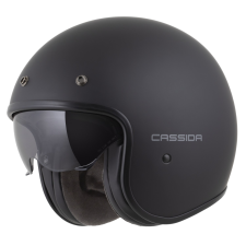 CASSIDA Oxygen 2.0 Solid Open Face motoros sisak matt fekete-sötétszürke bukósisak