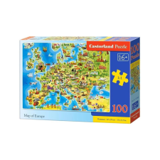 Castorland 100 db-os puzzle - Európa térképe (B-111060) puzzle, kirakós