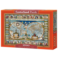 Castorland 2000 db-os puzzle - Világtérkép, 1639 (C-200733) puzzle, kirakós