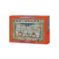 Castorland 2000 db-os puzzle - Világtérkép, 1639 (C-200733) puzzle, kirakós