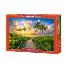 Castorland 3000 db-os puzzle - Napkelte Miami-ban (C-300617) puzzle, kirakós