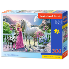 Castorland 300 db-os puzzle - Barátom az unikornis (B-030088) puzzle, kirakós