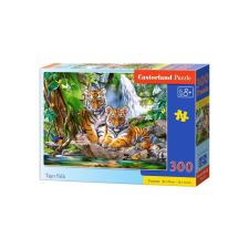 Castorland 300 db-os puzzle - Tigrisek a vízesésnél (B-030385) puzzle, kirakós