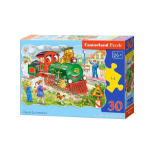 Castorland 30 db-os puzzle - Zöld mozdony (B-03433) puzzle, kirakós