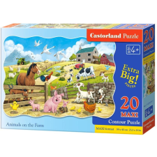 Castorland Állatok a farmon maxi puzzle 20 db-os (02429-1) puzzle, kirakós