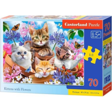 Castorland B-070107 kirakós játék 70 db Állatok (451449) puzzle, kirakós