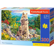 Castorland B-222087 kirakós játék 200 db Állatok (342928) puzzle, kirakós
