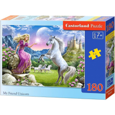 Castorland Barátom az unikornis puzzle 180db-os (B-018024) (018024) puzzle, kirakós