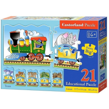Castorland Oktatási vonatos kirakó 21 db - Castorland puzzle, kirakós