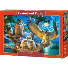 Castorland Owl Family 500 pcs Kirakós játék 500 db Állatok (342910) puzzle, kirakós
