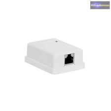 CAT6E UTP fali aljzat, szimpla kábel és adapter