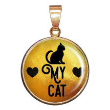 CAT Love my cat medál lánccal vagy kulcstartóval medál