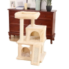  Cat Tree House torony lakás, karcolóoszlop, beltéri cica ugró játék, AMT0014BG, mint kép