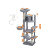 Cat Tree Tower, többszintes kialakítás, kényelmes függőágy, AMT0240GY, XL
