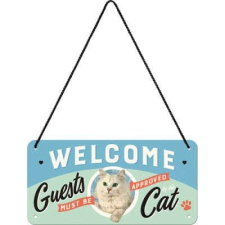 CAT Welcome Cat - Fémtábla dekoráció