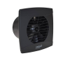  Cata UC-10 Hygro BK szellőztető ventilátor, utószellőztető és páraérzékelő funkcióval, fordulatszám állítási lehetőséggel, fekete, 100mm