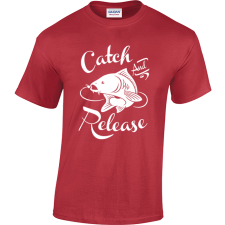  "Catch and release" horgász póló ajándéktárgy