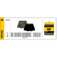 Caterpillar Fehérnemű Caterpillar boxer short + script logo DL31B férfi férfi rövidnadrág