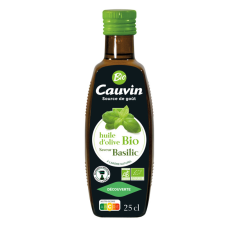 Cauvin Cauvin bio bazsalikomos olívaolaj 250 ml reform élelmiszer