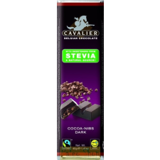Cavalier étcsokoládé steviával, 40 g - kakaódarabokkal alapvető élelmiszer