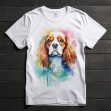  Cavalier King Charles Spániel póló (Férfi)(Színes) férfi póló