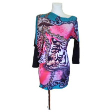  Cavello színes tigrismintás női ruha (méret: M/L) női ruha
