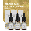  CBD Trió Csomag Kutyáknak 3x6% 600 mg