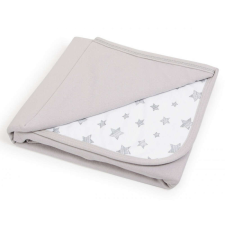 Ceba Baby pamut babapléd 90X100 cm - Light grey + Grey Stars babaágynemű, babapléd