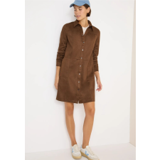 Cecil női ruha- hosszú ujjú, elegáns ruha barna színben, letisztult dizájn 144674-17113 női ruha