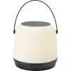  Cecina LED-es akkus asztali lámpa 14 cm átmérő x 20 cm fekete-fehér